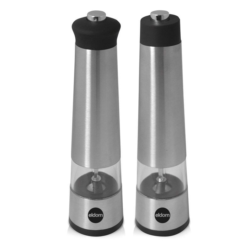 Greenco Automatic Electric Pepper Mill and Salt Grinder, Stainless