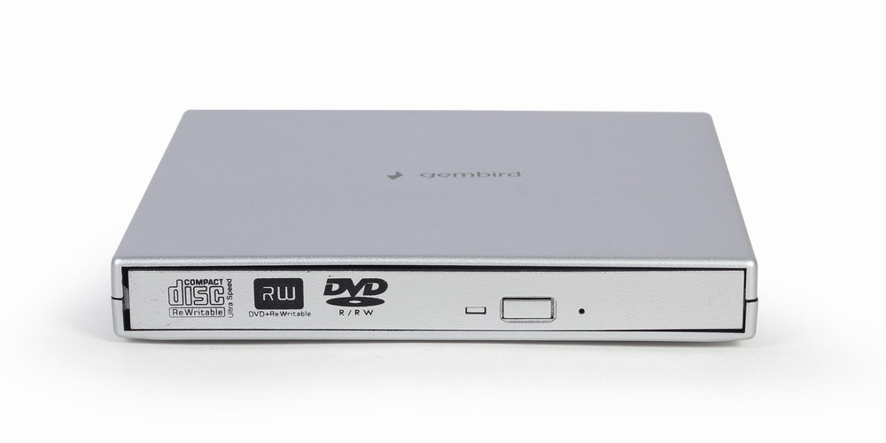Gembird DVD-USB-02-SV optická disková jednotka DVD±RW Stříbrná