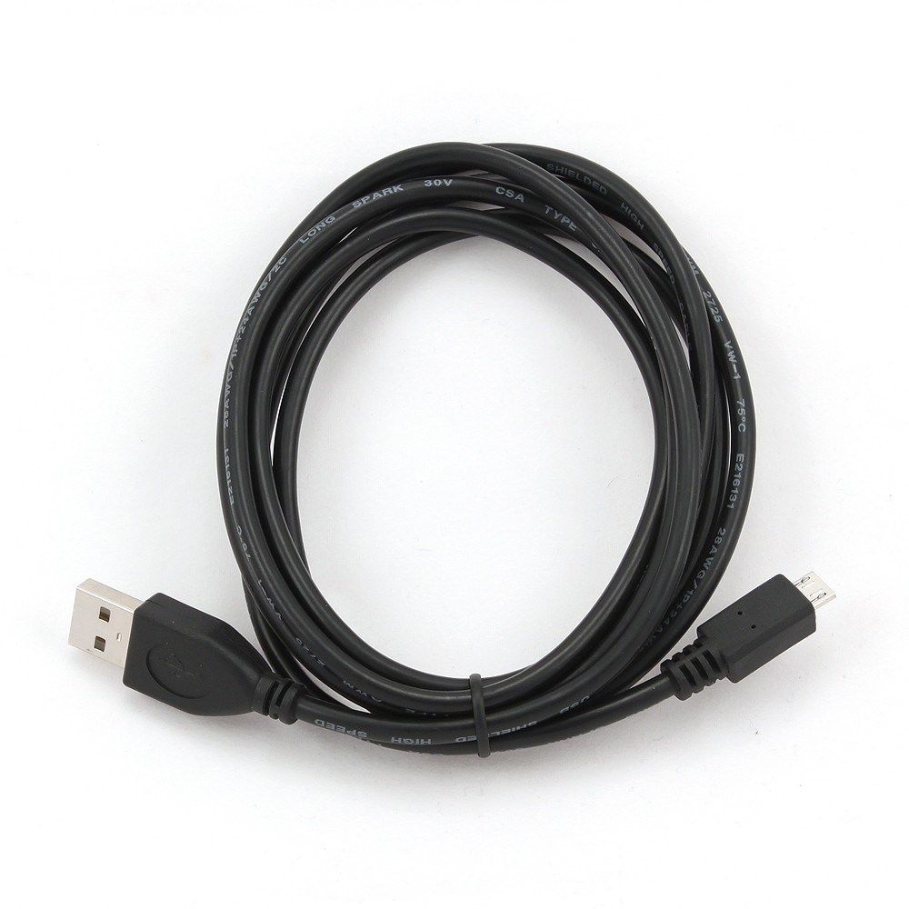 Gembird CCP-MUSB2-AMBM-1M USB kabel USB 2.0 Micro-USB B USB A Černá