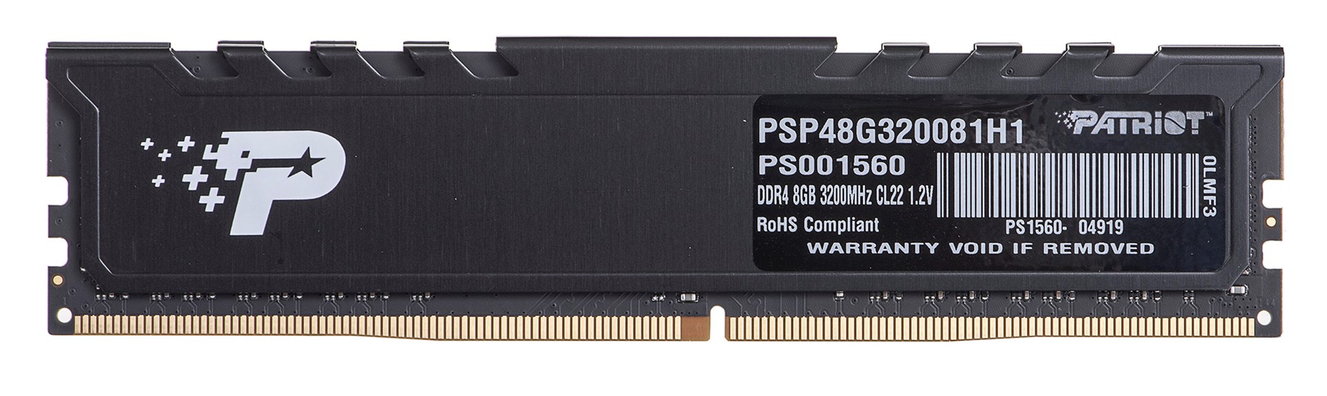 Patriot Memory Signature Premium PSP48G320081H1 paměťový modul 8 GB 1 x 8 GB DDR4 3200 MHz