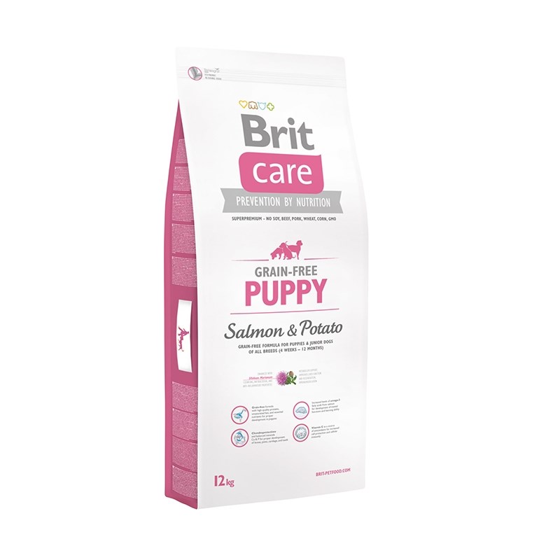 BRIT Care Grain-free Puppy Salmon & Potato - suché krmivo pro psy - Jehněcí 12 kg