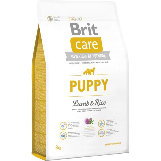 Brit Care Puppy Štěně Jehněcí, Rýže 3 kg