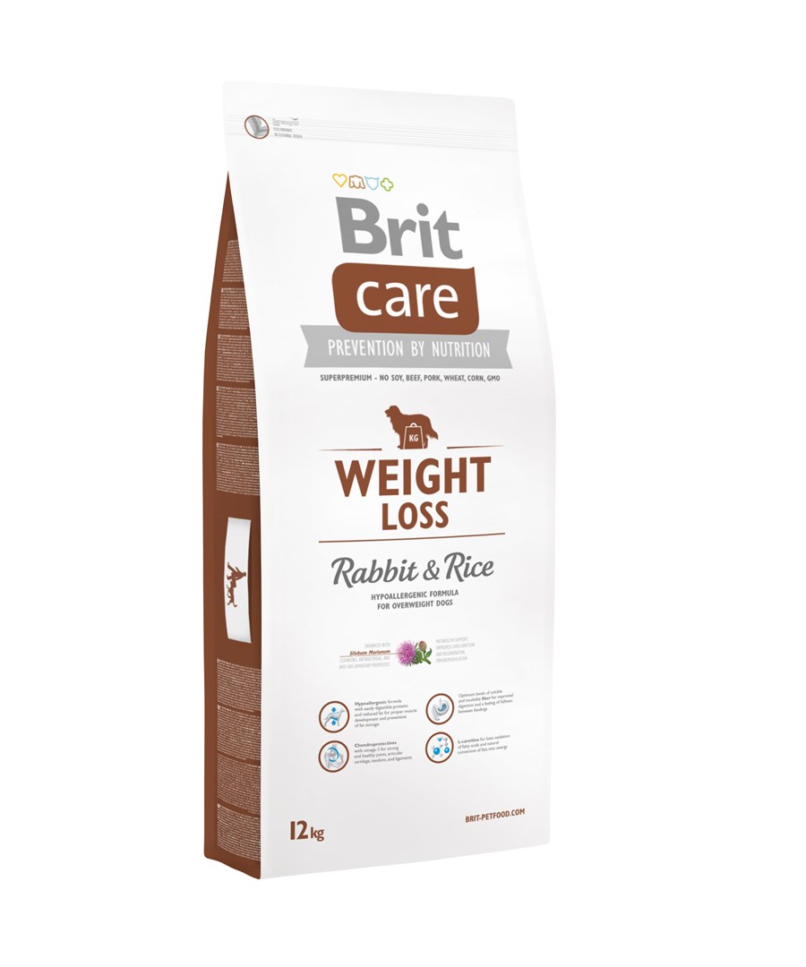 BRIT Care Weight Loss Rabbit &amp; Rice - suché krmivo pro psy - Jedinec Králík 12 kg