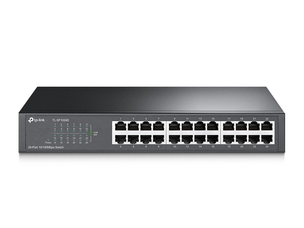 TP-Link TL-SF1024D síťový přepínač Nespravované Fast Ethernet (10/100) Černá