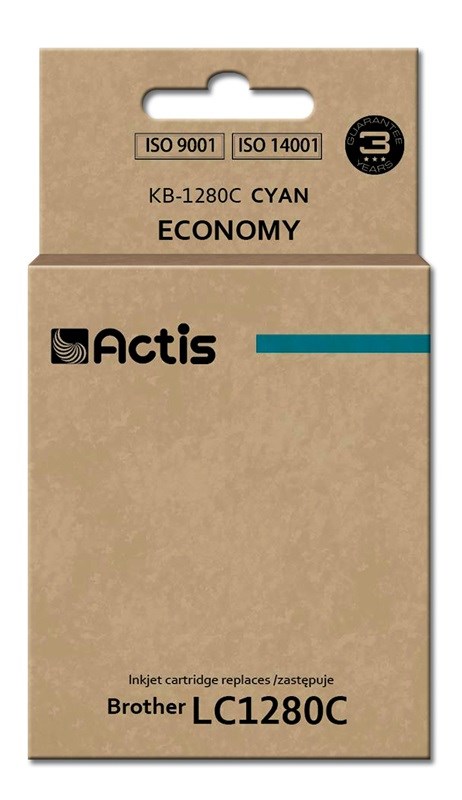 Actis KB-1280C inkoust (náhrada za Brother LC1280C; standardní; 19 ml; modrý)
