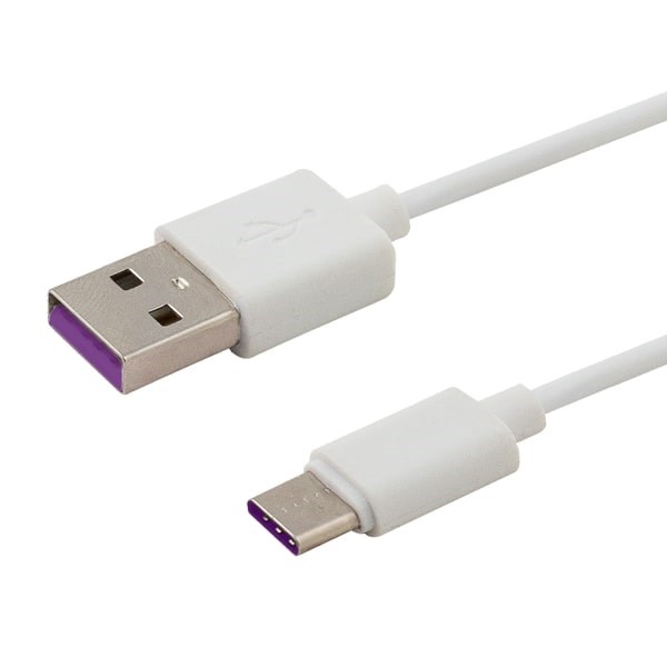 Kabel USB - USB typ C 5A 1m CL-126 White