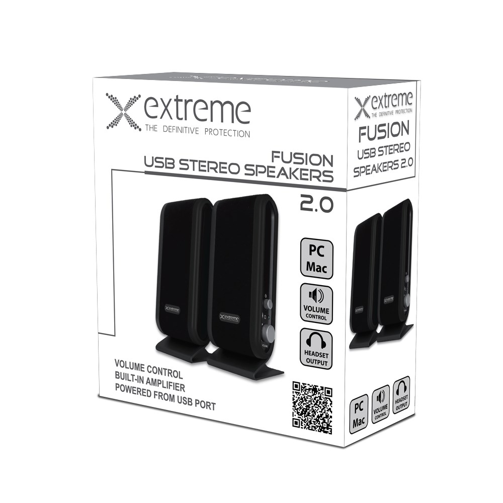 Extreme XP102 Reproduktory 2,0 kanály, 4 W, černé