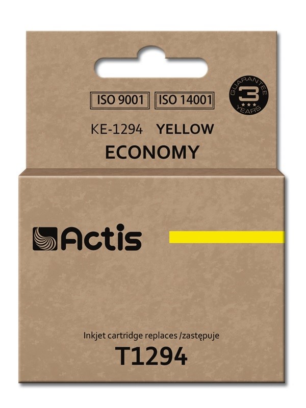 Actis Inkoust KE-1294 (náhradní inkoust Epson T1294; standardní; 15 ml; žlutý)