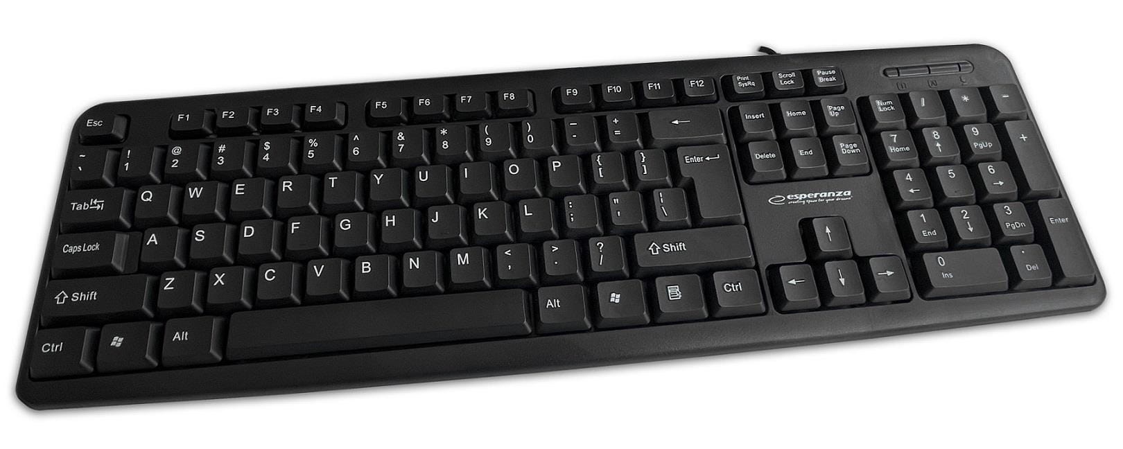 Esperanza Norfolk EK139 Drátová klávesnice USB, černá