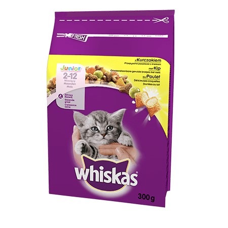 ‎Whiskas 5900951014079 suché krmivo pro kočky 300 g Kotě Kuřecí maso
