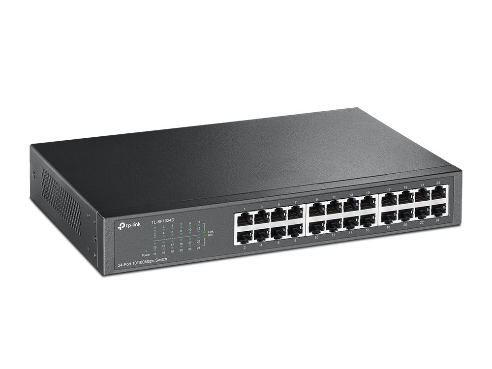 TP-Link TL-SF1024D síťový přepínač Nespravované Fast Ethernet (10/100) Černá