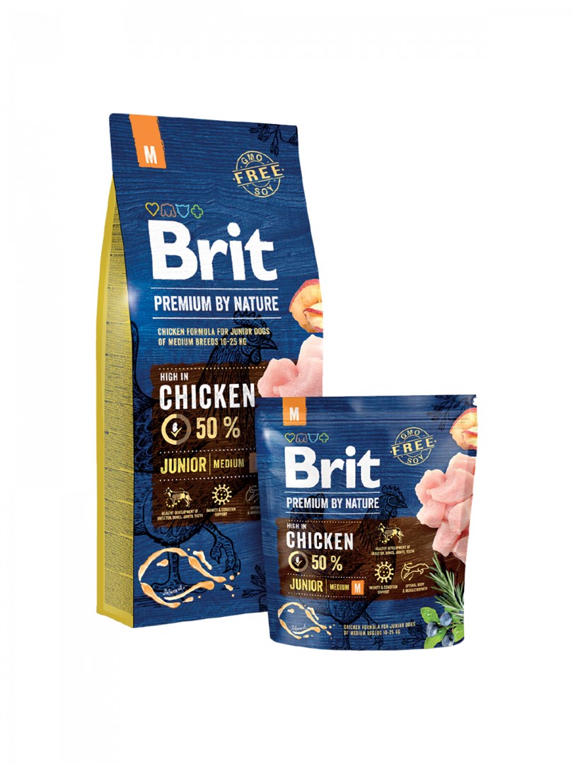 Brit Premium by Nature Junior M 3 g Adult Kuřecí maso