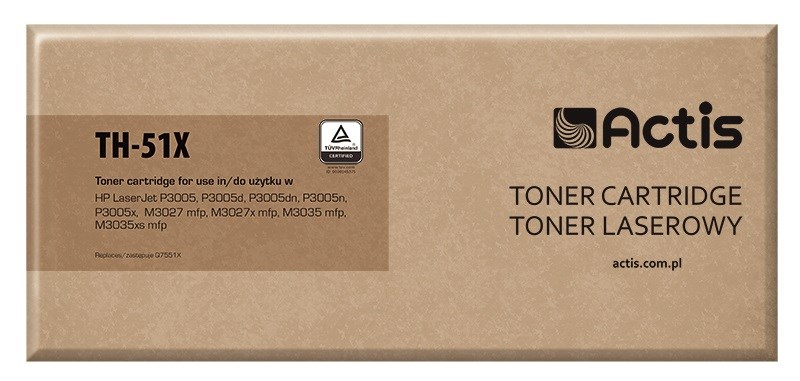Actis Tonerová kazeta TH-51X (náhradní HP 51X Q7551X; standardní; 13000 stran; černá)