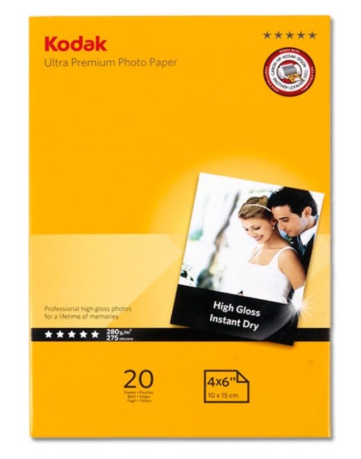 Kodak Premium fotopapír Bílá Lesk