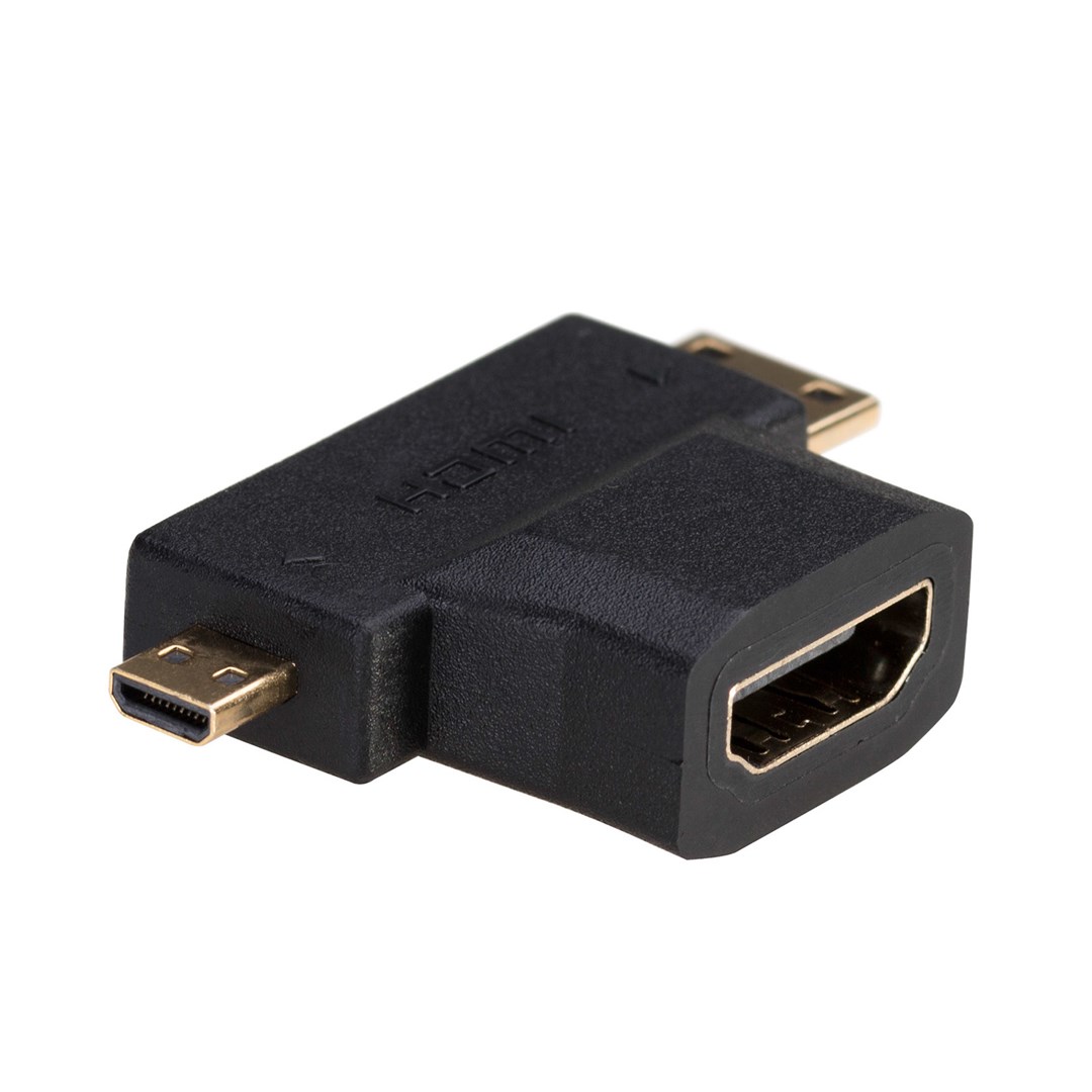 Akyga AK-AD-23 kabelová redukce HDMI miniHDMI / microHDMI Černá
