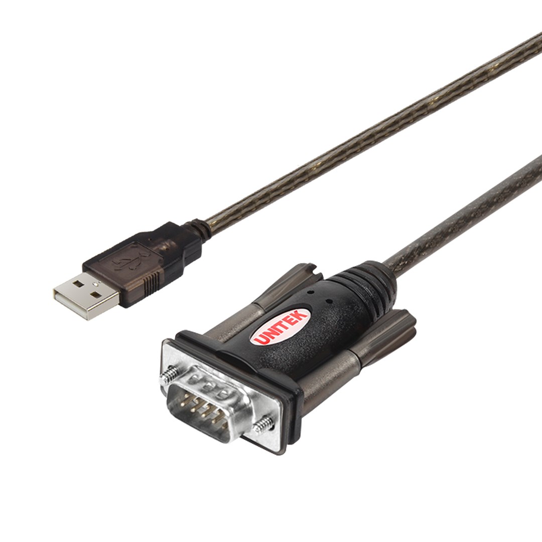 UNITEK Y-105 sériový kabel Černá 1,5 m USB Typ-A DB-9