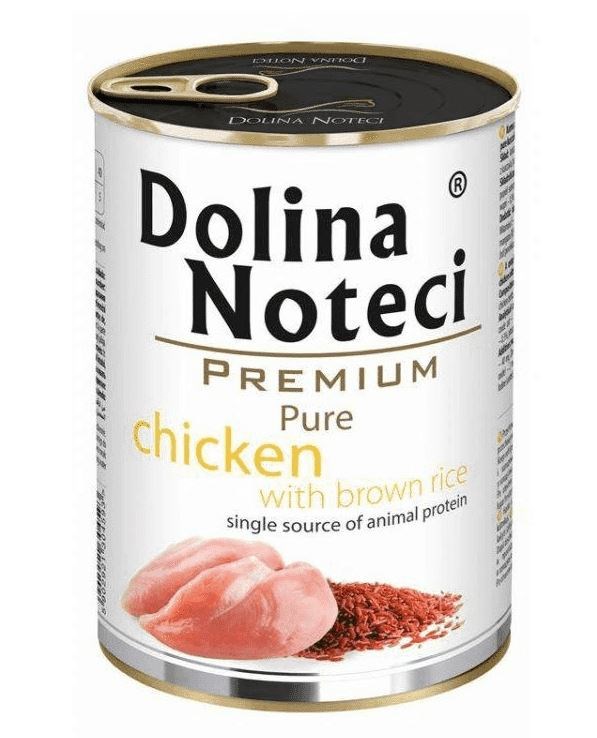 Dolina Noteci Premium Pure mokré krmivo pro psy s kuřecím masem a rýží - 400g