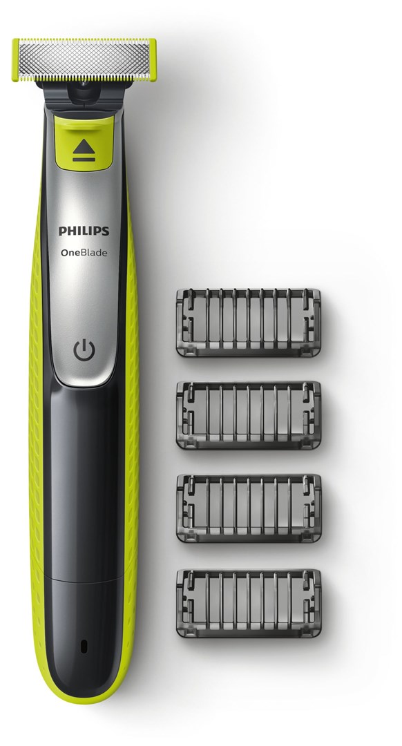 Philips OneBlade Zastřižení, vytvarování, oholení vousů všech délek,