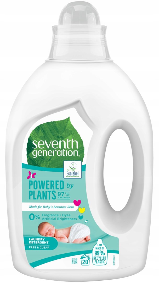 Seventh Generation Eco Laundry Detergent Gel Free & Clear Baby 1l