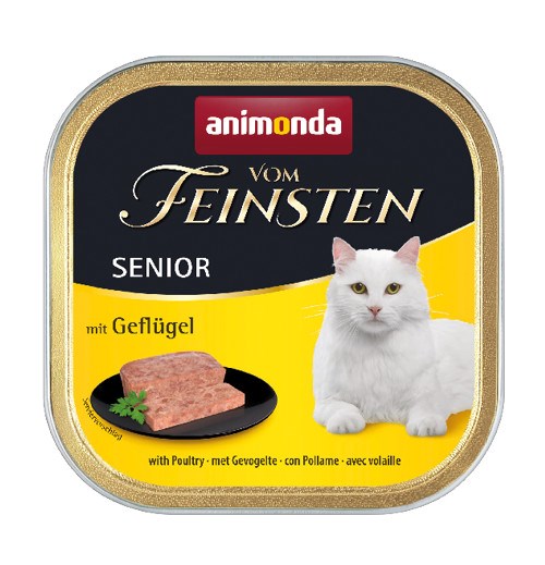 ANIMONDA VOM FEINSTEN SENIOR vlhké krmivo pro starší kočky Drůbež 100 g