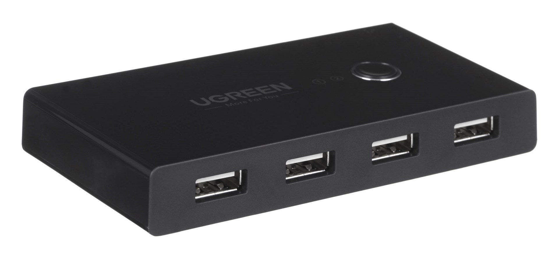 Přepínač KVM USB 2x4 UGREEN USB 2.0 černý