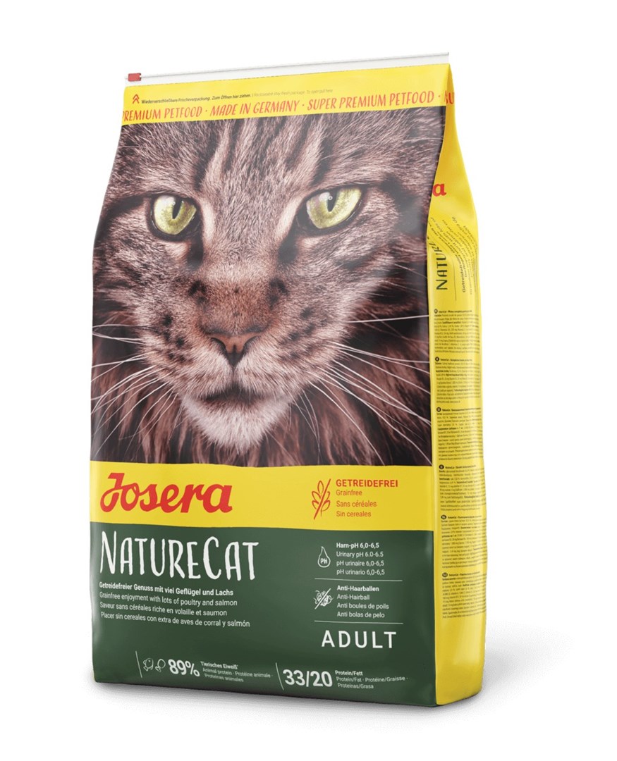 Josera NatureCat 10kg suché krmivo pro kočky Na ryby 15 kg