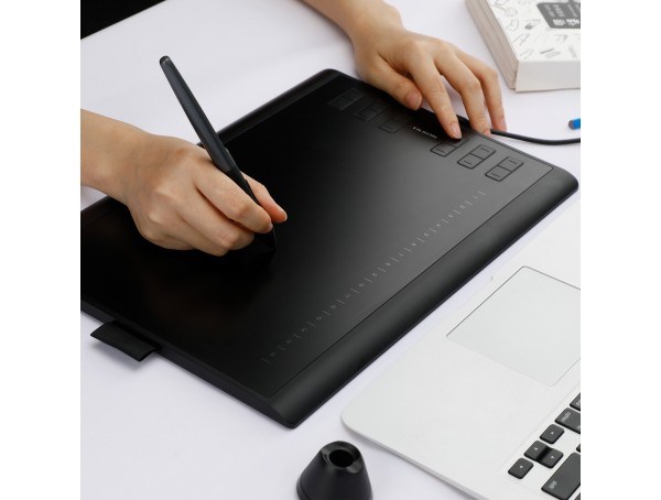 HUION H1060P grafický tablet 5080 lpi 250 x 160 mm USB Černá