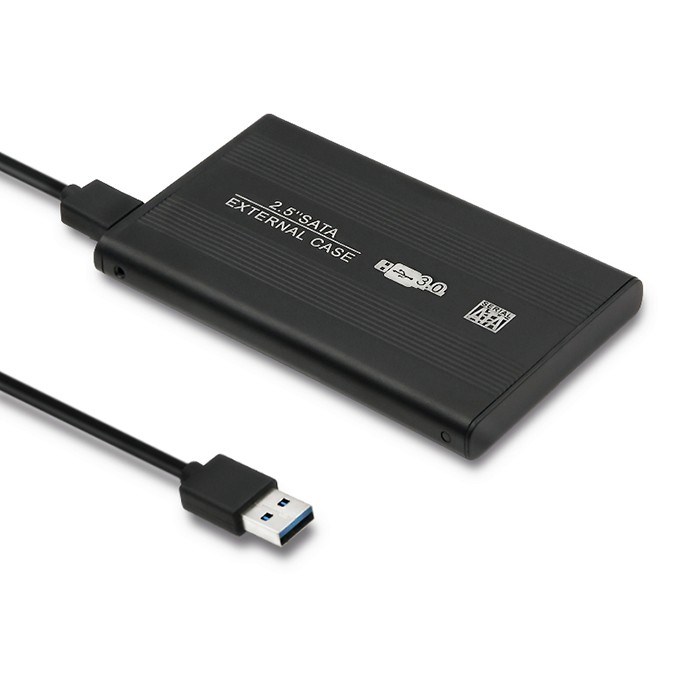 Qoltec 51861 Pouzdro na externí pevný disk HDD / SSD 2,5 '' SATA3 | USB 3.0 | Černá