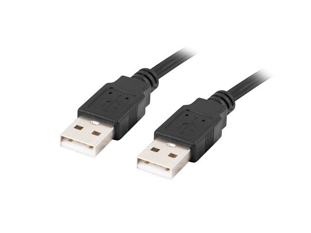 Lanberg CA-USBA-20CU-0018-BK USB kabel 1.8m 2.0 USB A Černá