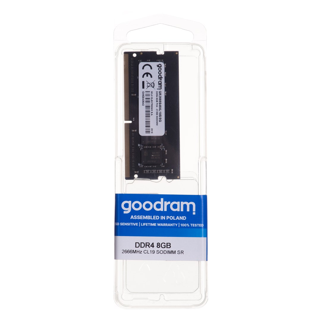 Goodram GR2666D464L19S/8G paměťový modul 8 GB DDR4 2666 MHz