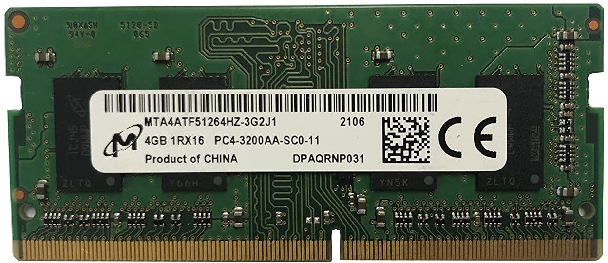 Paměť Micron 4GB DDR4 3200MHZ MTA4ATF51264AZ-3G2J1