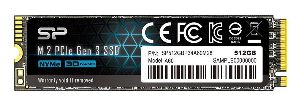 Silicon Power P34A60 M.2 512 GB PCI Express SLC NVMe
