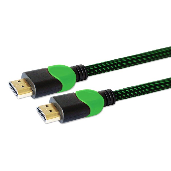 Savio GCL-06 HDMI kabel 3 m HDMI Typ A (standardní) Černá, Zelená