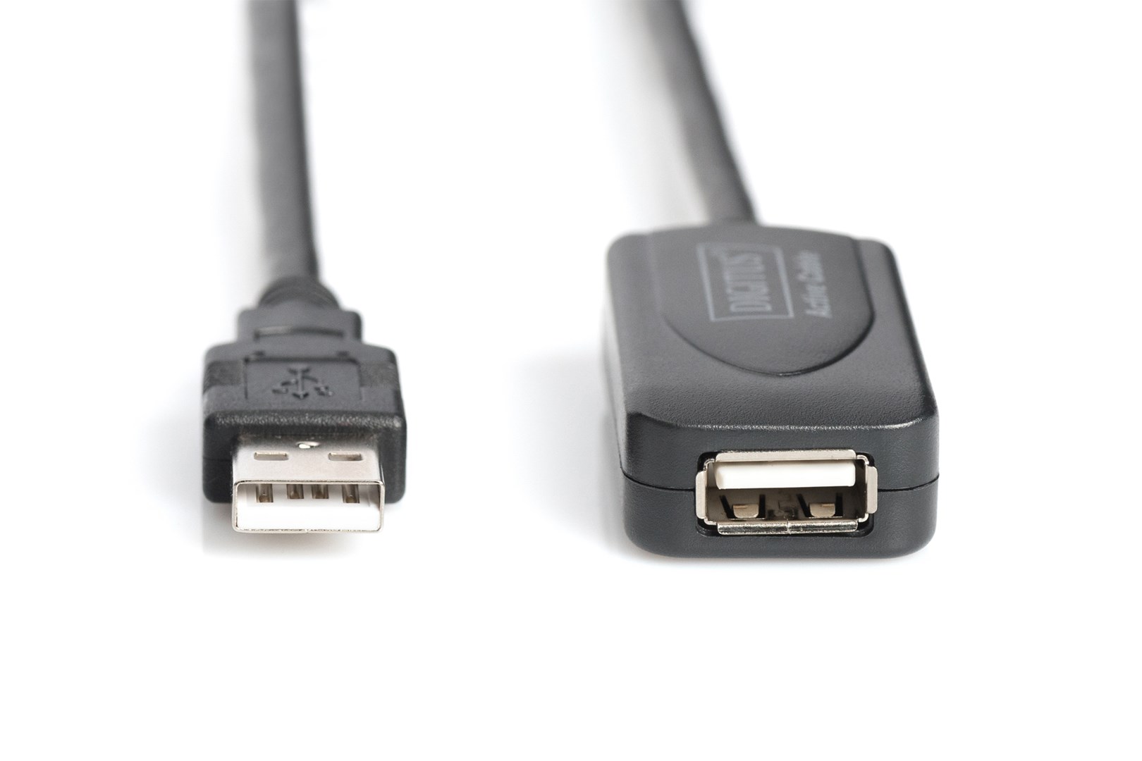 Digitus USB 2.0 25m USB kabel USB A Černá