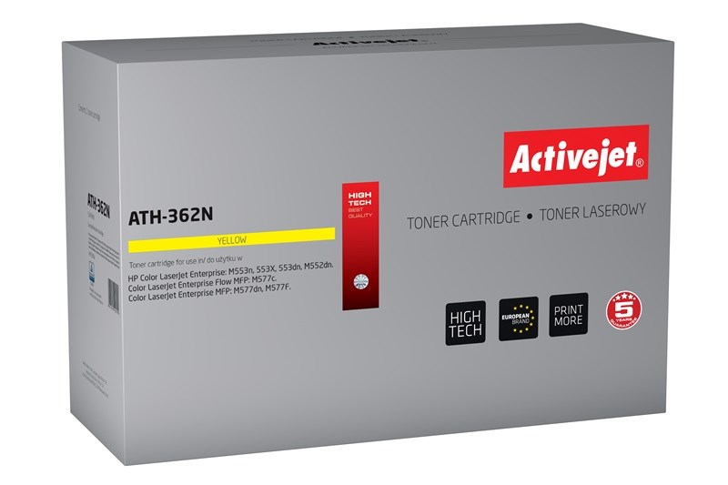 Activejet ATH-362N (náhrada za HP 508A CF362A; Supreme; 5000 stran; žlutá)