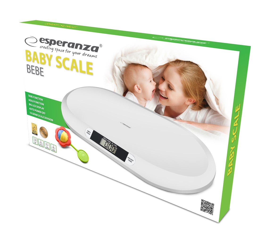 Esperanza EBS019 Dětské váhy pro kojence bílá