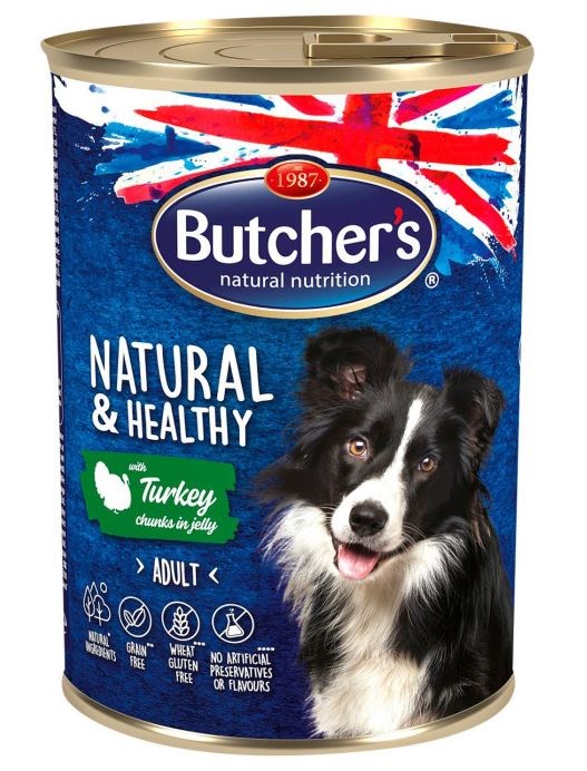 Butcher’s Natural&Healthy pieces in jelly with turkey 400g