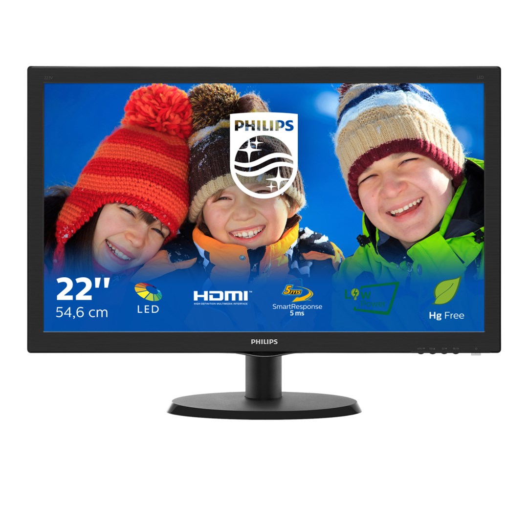Philips V Line LCD monitor s funkcí SmartControl Lite 223V5LHSB2/00