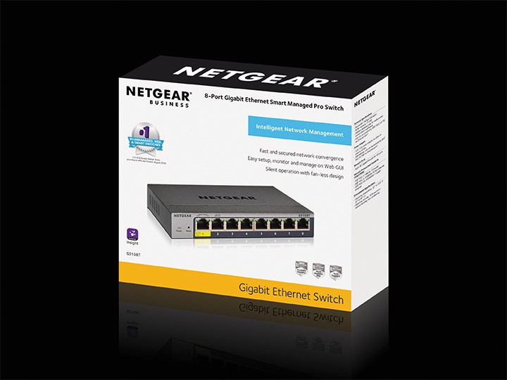 NETGEAR GS108Tv3 Řízený L2 Gigabit Ethernet (10/100/1000) Šedá