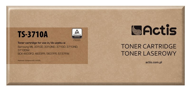 Actis Toner TS-3710A pro tiskárnu Samsung, Náhradní toner Samsung MLT-D205L; Standardní; 5000 stran; černý