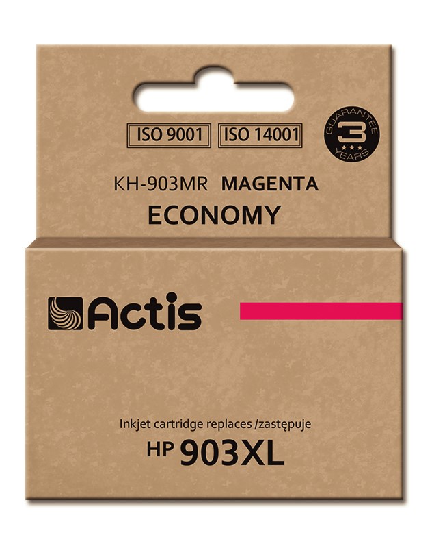 Actis Inkoust KH-903MR (náhrada za HP 903XL T6M07AE; standardní; 12 ml; červený) - nový čip
