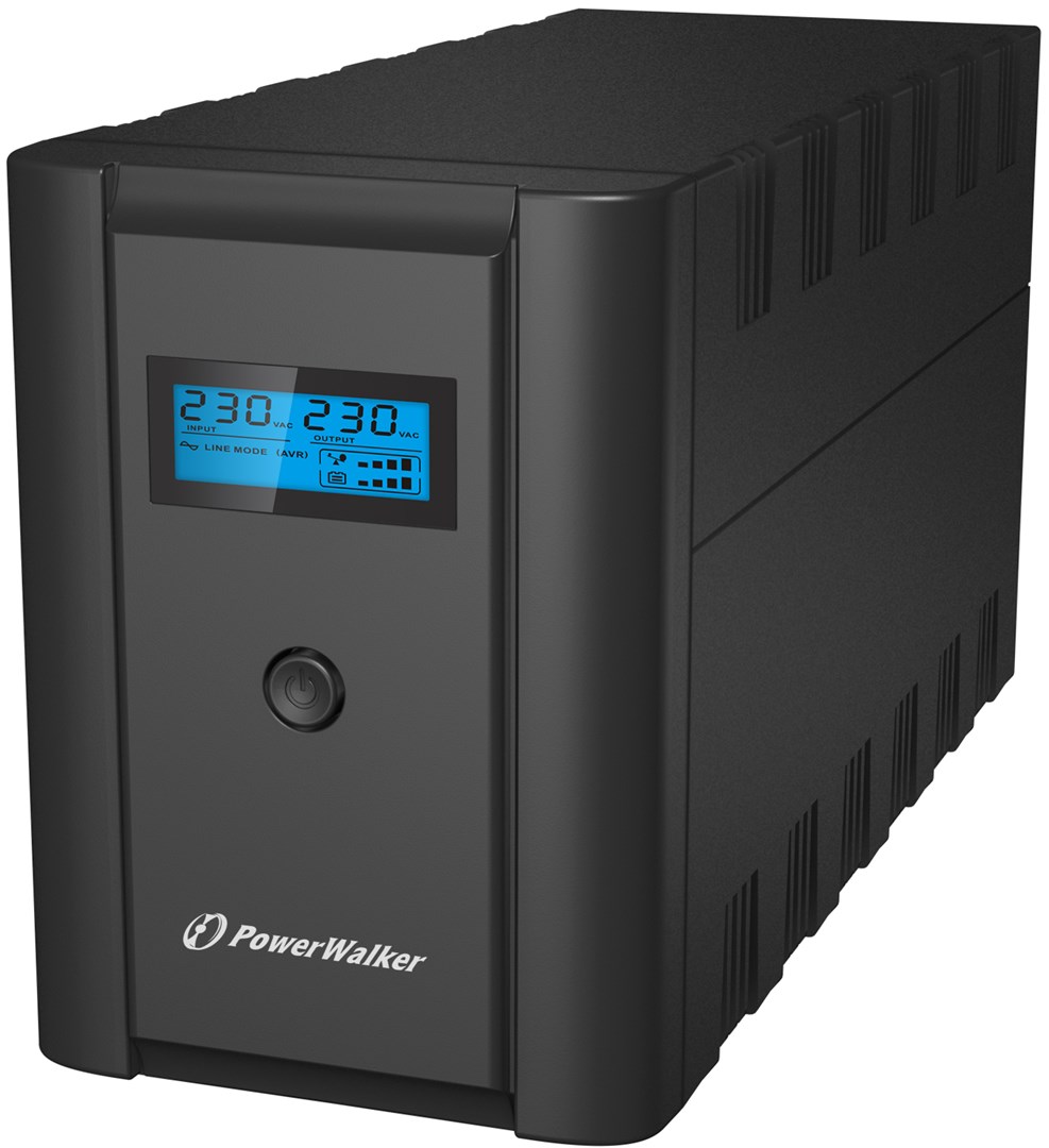 PowerWalker VI 2200 LCD/FR S dvojitou konverzí (online) 2,2 kVA 1200 W 4 AC zásuvky / AC zásuvek