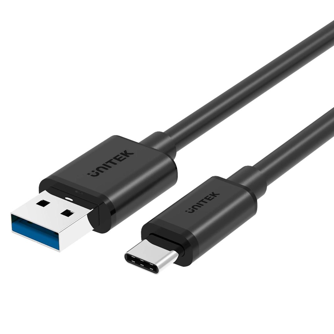 UNITEK Y-C474BK USB kabel 1 m USB 3.2 Gen 1 (3.1 Gen 1) USB A USB C Černá