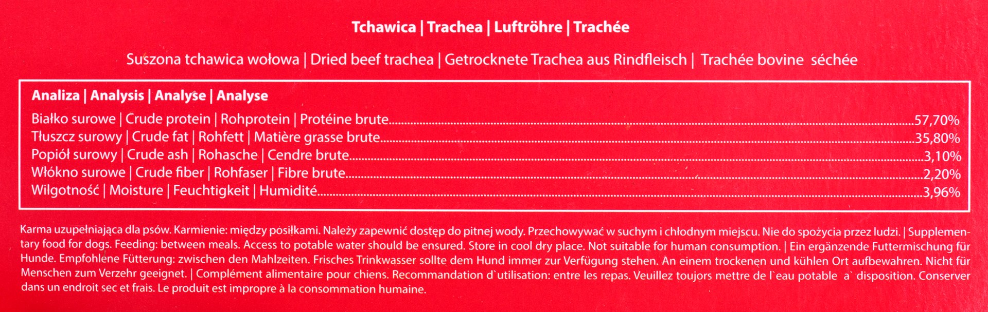 MACED Hovězí trachea - žvýkací pamlsek pro psy - 100g