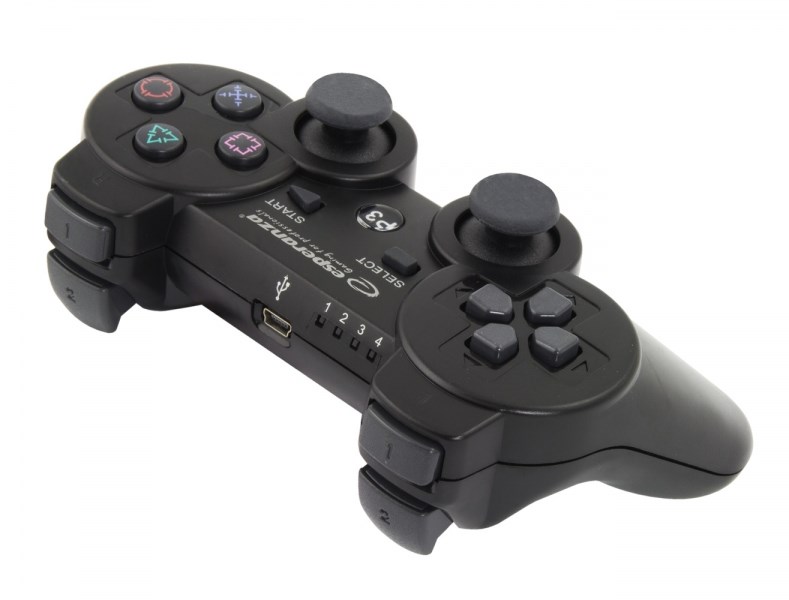 Esperanza EGG109K herní ovladač Černá Bluetooth Joystick Analogový Playstation 3