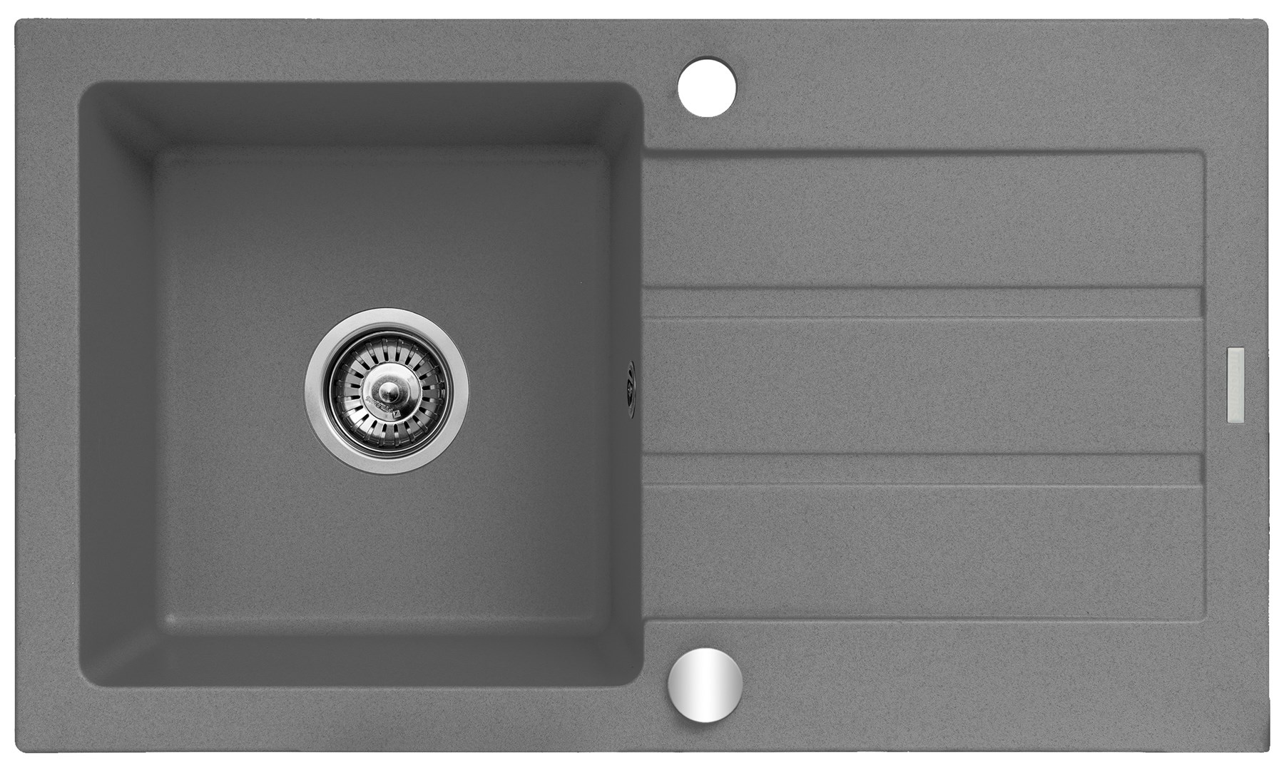 Jednoplášťový dřez s odkapávačem Maidsinks Promo 76x44 1B 1D E070053701