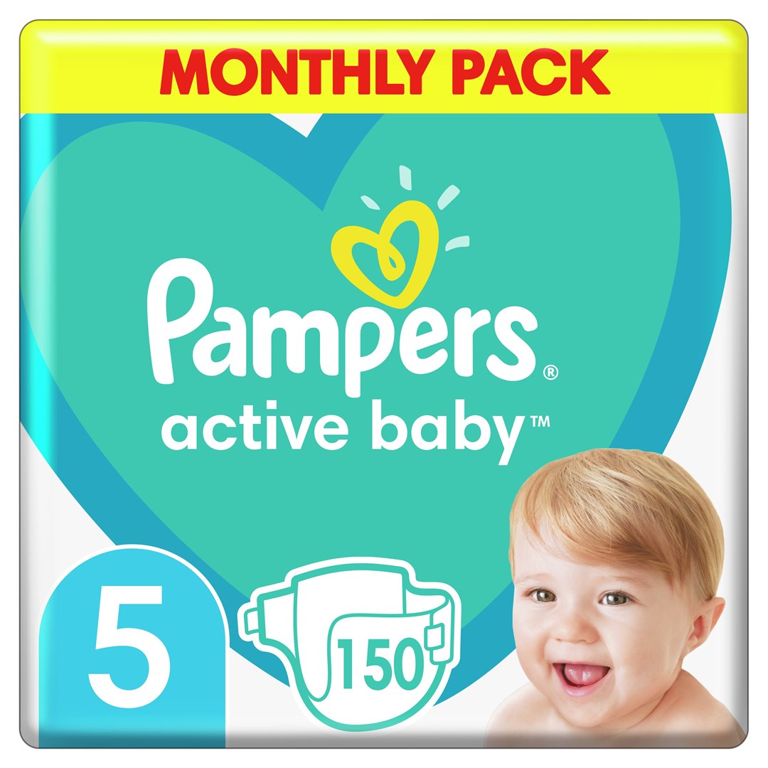 Pampers Active-Baby Monthly Box 150 kusů