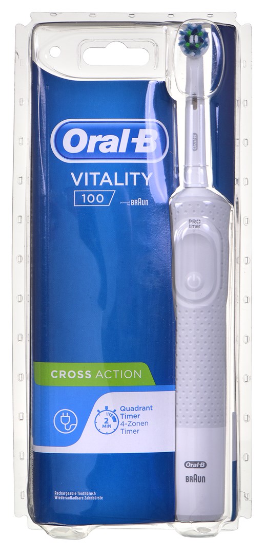 Oral-B Vitality 80312364 elektrický zubní kartáček Dospělý Oscilačně rotační kartáček Bílá