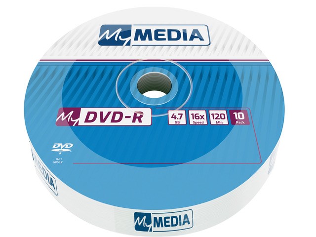 My Media prázdné DVD 4,7 GB DVD-R 10 kusů
