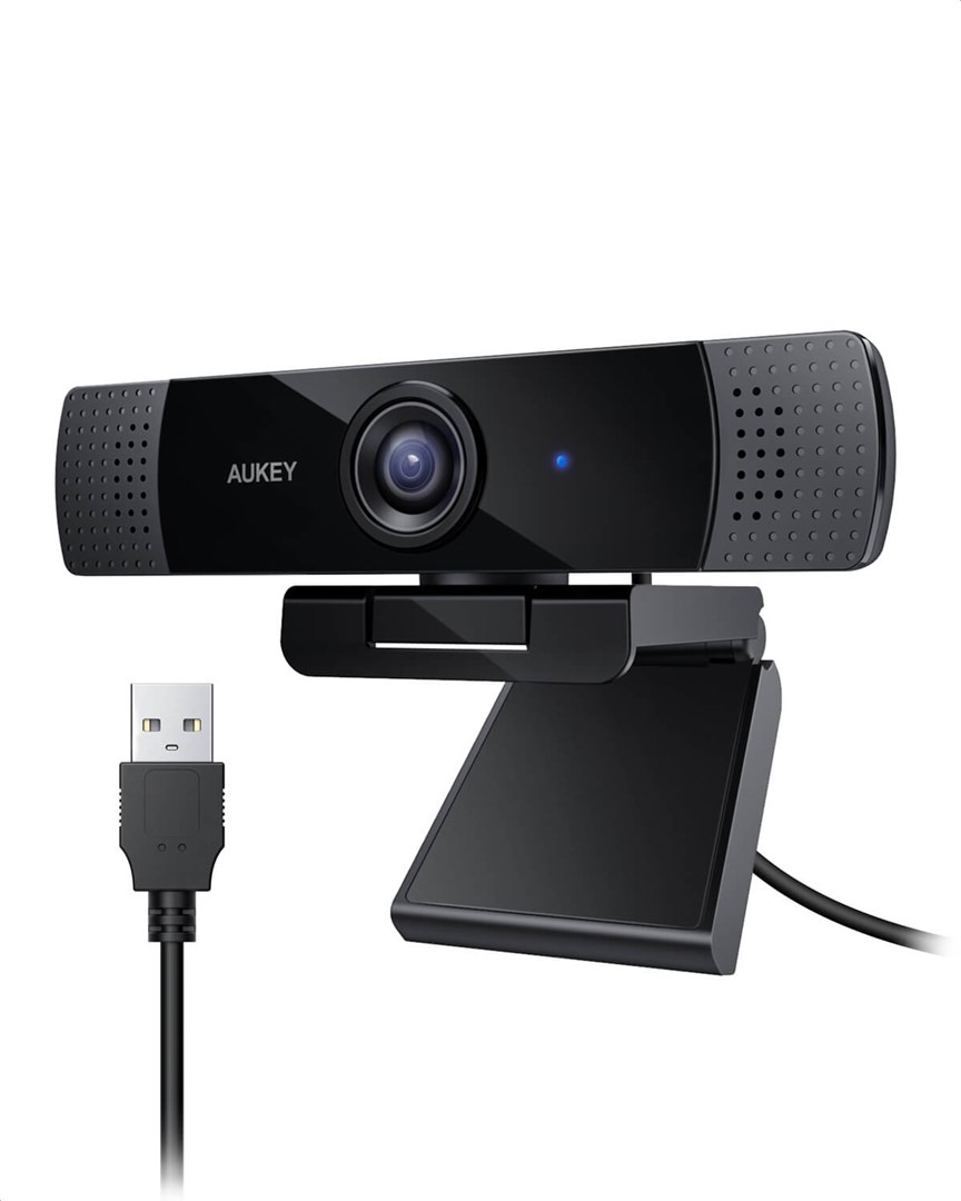 AUKEY PC-LM1E webkamera 2 MP 1920 x 1080 px USB Černá